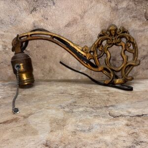 Vintage Antique Art Deco Bridge Floor Lamp Decorative Ornate Arm Part steampunk